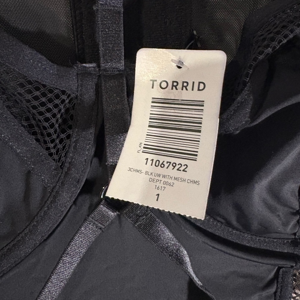 New Torrid Black Mesh-Panel Slip - Picture 2 of 4